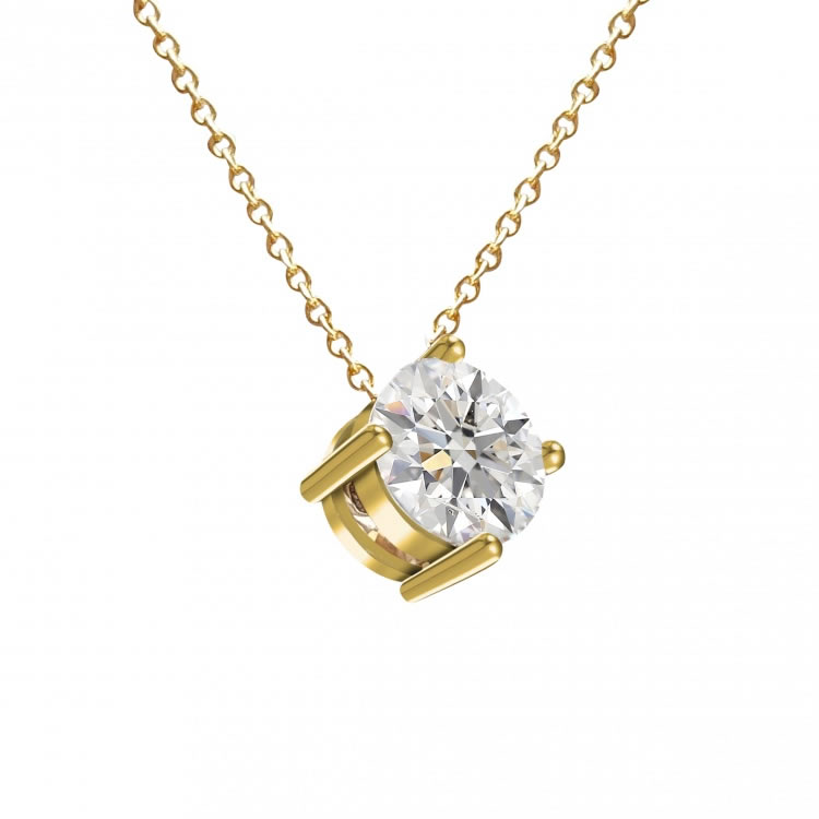 Pendant, 1ct sparking pendant and chain. Choose Moissanite or lab-Diamond