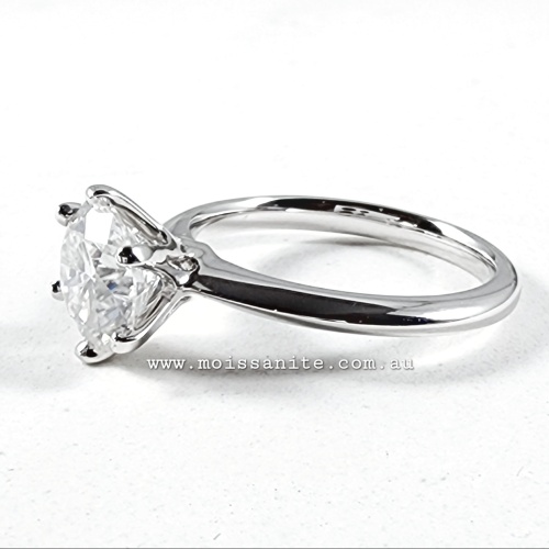 1.5ct Solitaire Moissanite Engagement Ring