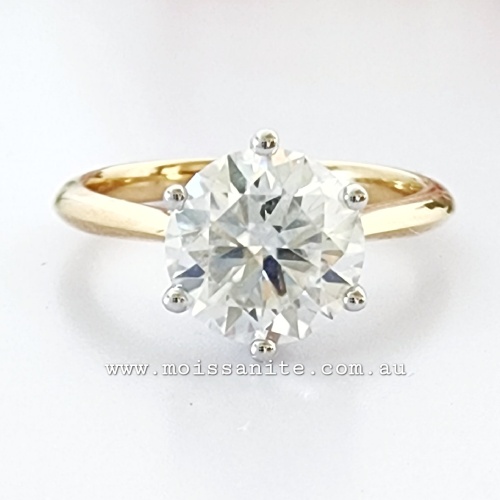 2ct Solitaire Moissanite Engagement Ring