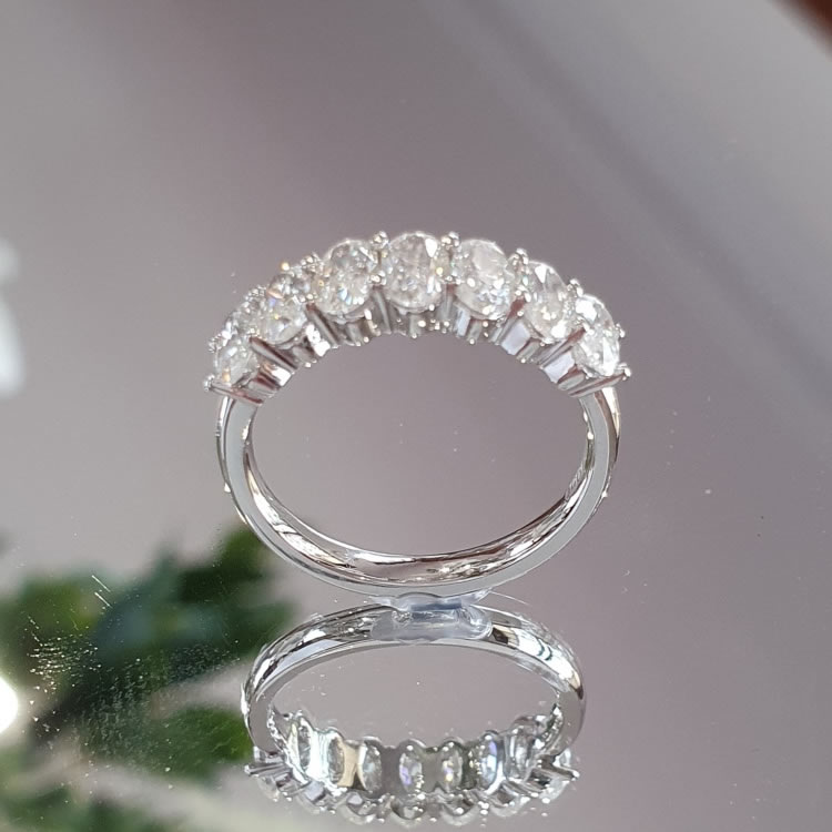 Oval cut wedding Ring