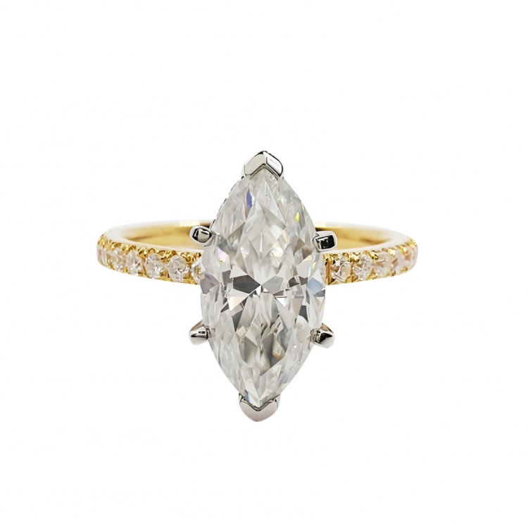 Marquise Moissanite Engagement ring
