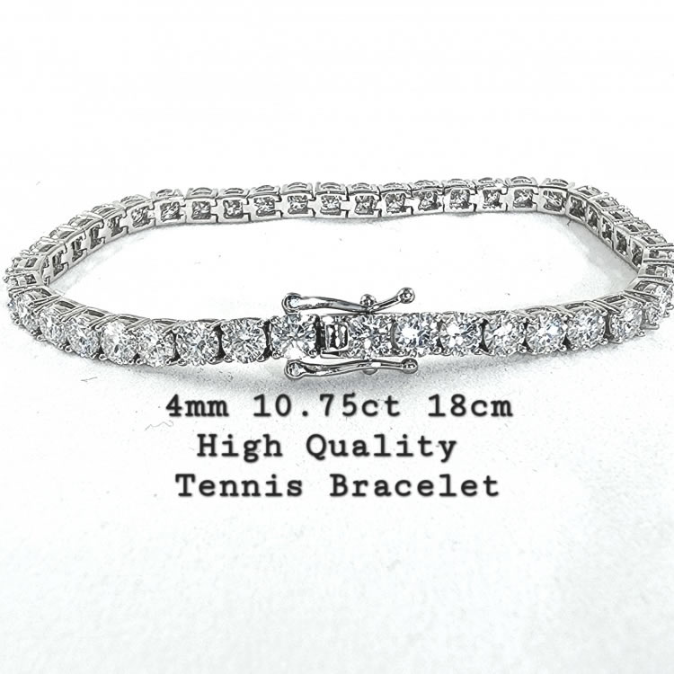 Tennis Bracelet 4.0mm 9.5cts Round Cut