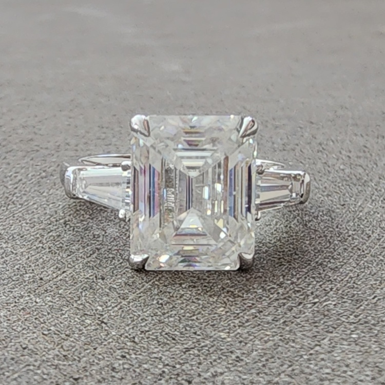 Emerald Cut 3.9ct Engagement Ring